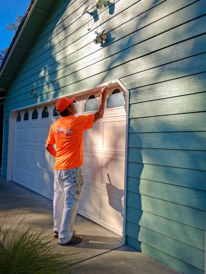 Painting project before and after transformation Redding California